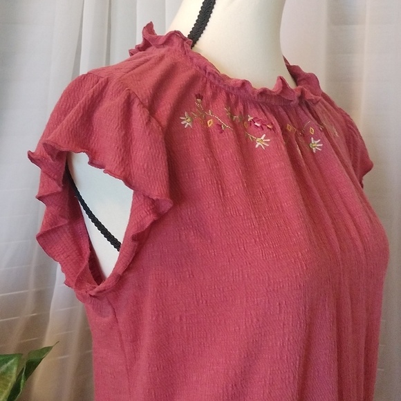 ⚜️ Sweet Violet Flutter Sleeve Top - Picture 3 of 10